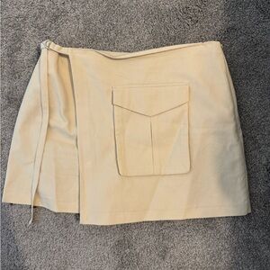 Zara Cream Midi Skort